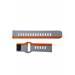 Ανταλλακτικό λουράκι Dual Color Silicone Xiaomi Watch 2 / Watch 2 Pro / Watch S3 (22mm) Grey/Orange