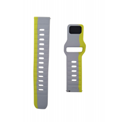 Ανταλλακτικό λουράκι Dual Color Silicone Xiaomi Watch 2 / Watch 2 Pro / Watch S3 (22mm) Grey/Yellow