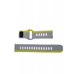 Ανταλλακτικό λουράκι Dual Color Silicone Xiaomi Watch 2 / Watch 2 Pro / Watch S3 (22mm) Grey/Yellow