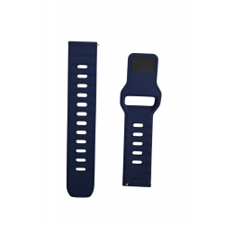 Ανταλλακτικό λουράκι QuickFit Sportband Silicone για Samsung Galaxy Watch5 (40mm & 42mm)/Watch4 (40mm & 44mm)/ Watch4 Classic (42mm & 46mm)/ Watch3(41mm)/Active 2(40/44mm)/Amazfit GTS 3 (43mm)/GTR(42mm) (20mm) Blue