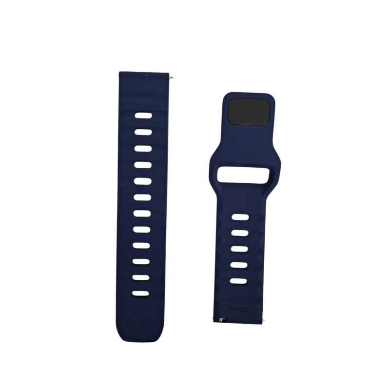 Ανταλλακτικό λουράκι QuickFit Sportband Silicone για Samsung Galaxy Watch5 (40mm & 42mm)/Watch4 (40mm & 44mm)/ Watch4 Classic (42mm & 46mm)/ Watch3(41mm)/Active 2(40/44mm)/Amazfit GTS 3 (43mm)/GTR(42mm) (20mm) Blue