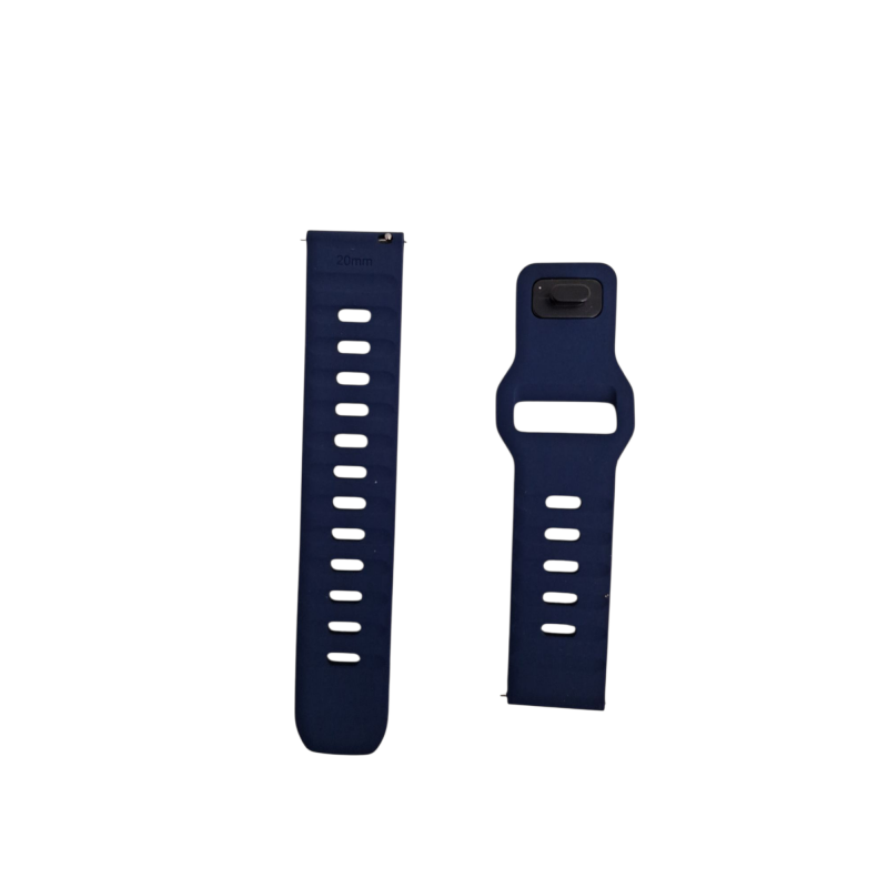 Ανταλλακτικό λουράκι QuickFit Sportband Silicone για Samsung Galaxy Watch5 (40mm & 42mm)/Watch4 (40mm & 44mm)/ Watch4 Classic (42mm & 46mm)/ Watch3(41mm)/Active 2(40/44mm)/Amazfit GTS 3 (43mm)/GTR(42mm) (20mm) Blue