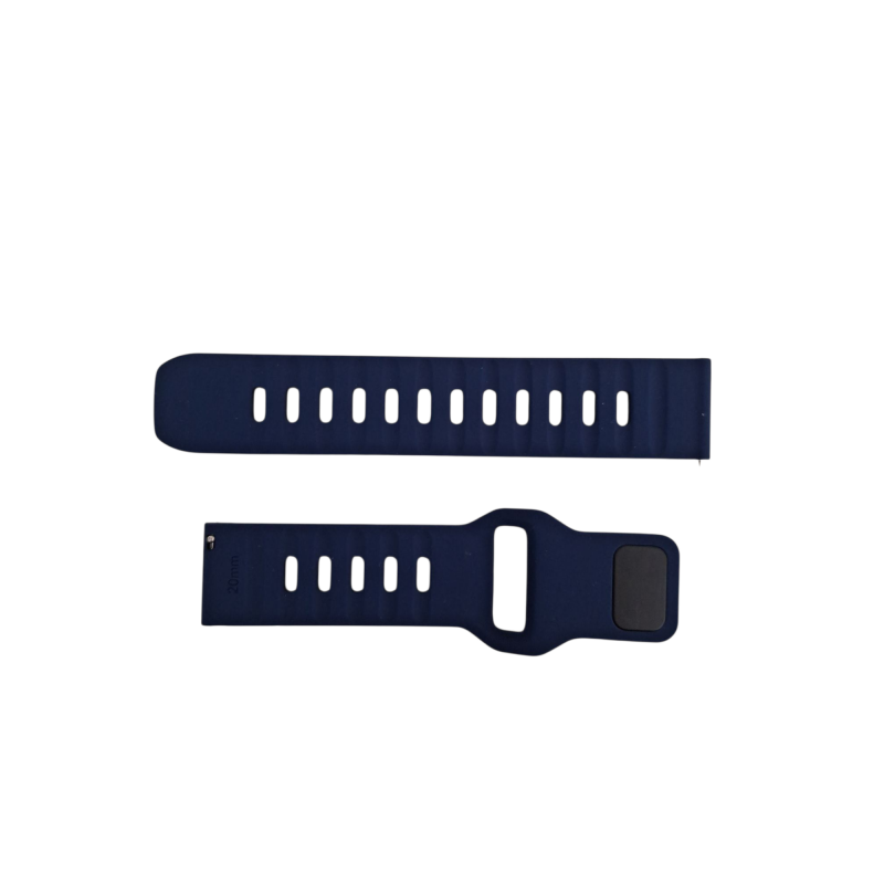 Ανταλλακτικό λουράκι QuickFit Sportband Silicone για Samsung Galaxy Watch5 (40mm & 42mm)/Watch4 (40mm & 44mm)/ Watch4 Classic (42mm & 46mm)/ Watch3(41mm)/Active 2(40/44mm)/Amazfit GTS 3 (43mm)/GTR(42mm) (20mm) Blue