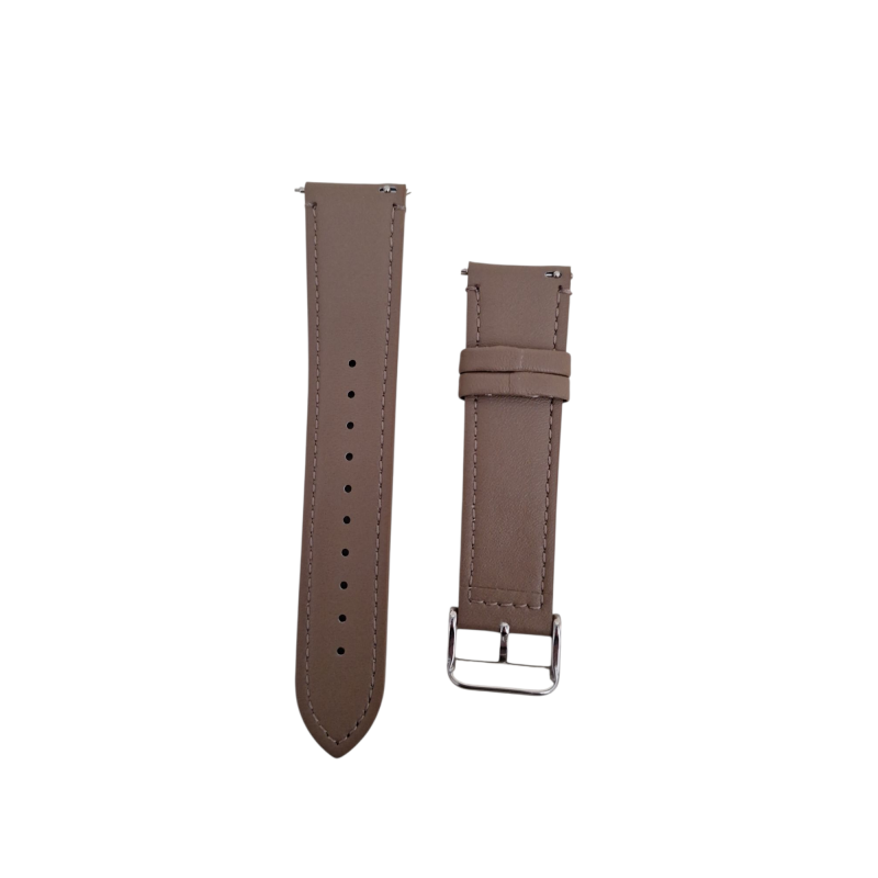 Ανταλλακτικό λουράκι QuickFit Microfiber Leather with Silver Buckle Xiaomi Watch 2 / Watch 2 Pro / Watch S3 (22mm) Brown
