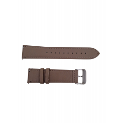 Ανταλλακτικό λουράκι QuickFit Microfiber Leather with Silver Buckle Xiaomi Watch 2 / Watch 2 Pro / Watch S3 (22mm) Brown