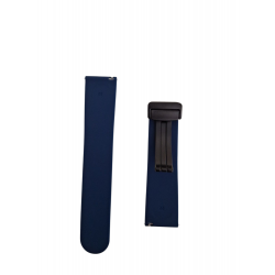 Ανταλλακτικό λουράκι Magnetic D-Buckle QuickFit Silicone Sport Band για Samsung Galaxy Watch3(45mm)/Watch(46mm)/Xiaomi Haylou LS05/Amazfit GTR(47mm)/2e(46mm)/Stratos 2/3/Mi Watch(46mm)/Huawei GT/Active/GT 2/Pro/Honor GS Pro/Magic/2(46mm) Classic Navy Blue