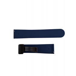 Ανταλλακτικό λουράκι Magnetic D-Buckle QuickFit Silicone Sport Band για Samsung Galaxy Watch3(45mm)/Watch(46mm)/Xiaomi Haylou LS05/Amazfit GTR(47mm)/2e(46mm)/Stratos 2/3/Mi Watch(46mm)/Huawei GT/Active/GT 2/Pro/Honor GS Pro/Magic/2(46mm) Classic Navy Blue