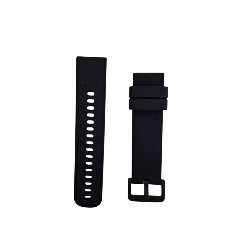 Ανταλλακτικό λουράκι QuickFit Textured για Samsung Galaxy Watch5 (40mm & 42mm)/Watch4 (40mm & 44mm)/ Watch4 Classic (42mm & 46mm)/ Watch3(41mm)/Active 2(40/44mm)/Amazfit GTS 3 (43mm)/GTR(42mm) Black (20mm)