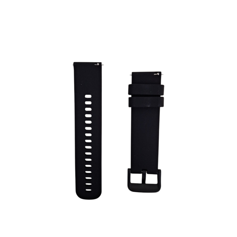 Ανταλλακτικό λουράκι QuickFit Textured για Samsung Galaxy Watch5 (40mm & 42mm)/Watch4 (40mm & 44mm)/ Watch4 Classic (42mm & 46mm)/ Watch3(41mm)/Active 2(40/44mm)/Amazfit GTS 3 (43mm)/GTR(42mm) Black (20mm)