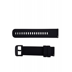 Ανταλλακτικό λουράκι QuickFit Textured για Samsung Galaxy Watch5 (40mm & 42mm)/Watch4 (40mm & 44mm)/ Watch4 Classic (42mm & 46mm)/ Watch3(41mm)/Active 2(40/44mm)/Amazfit GTS 3 (43mm)/GTR(42mm) Black (20mm)