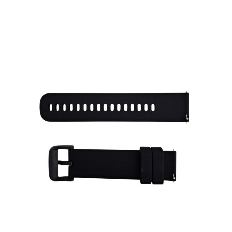 Ανταλλακτικό λουράκι QuickFit Textured για Samsung Galaxy Watch5 (40mm & 42mm)/Watch4 (40mm & 44mm)/ Watch4 Classic (42mm & 46mm)/ Watch3(41mm)/Active 2(40/44mm)/Amazfit GTS 3 (43mm)/GTR(42mm) Black (20mm)