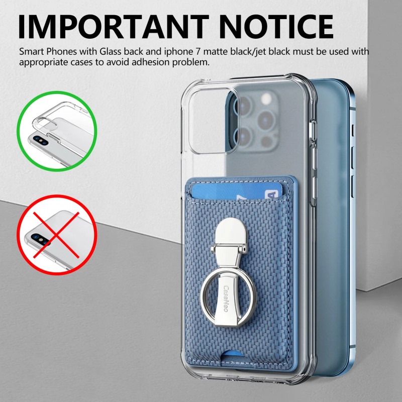 Universal Card Holder with Sticker 3M Αυτοκόλλητο με θήκη για κάρτες Black