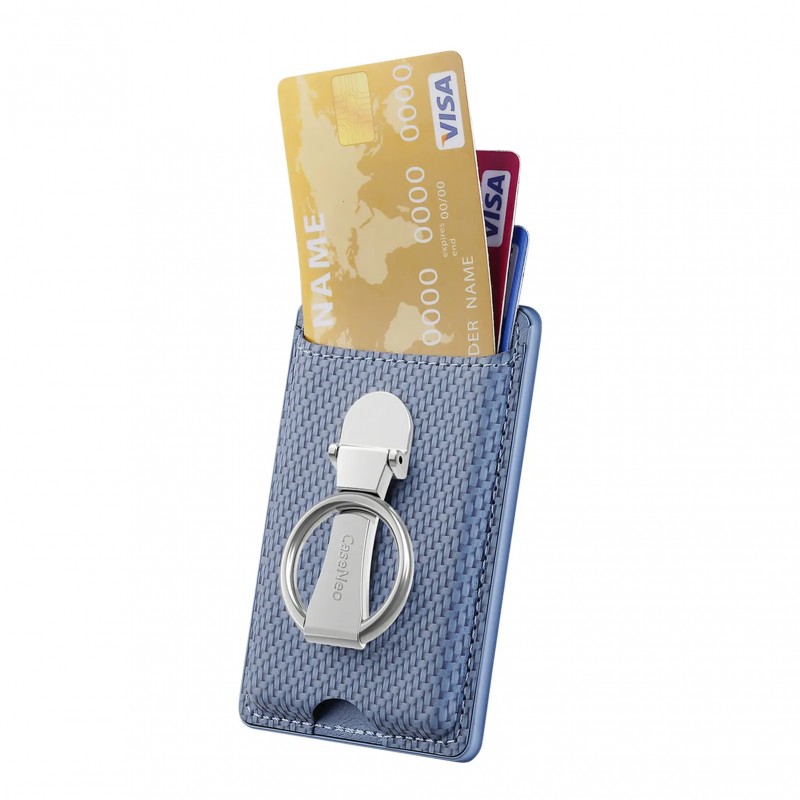 Universal Card Holder with Sticker 3M Αυτοκόλλητο με θήκη για κάρτες Black