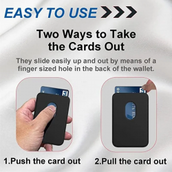 Universal Card Holder με Magsafe ή Ring Sticker με θήκη για κάρτες Black