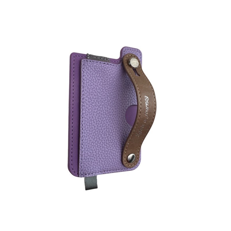 Universal Card Holder με Magsafe ή Ring Sticker με Holder και θήκη για κάρτες Purple