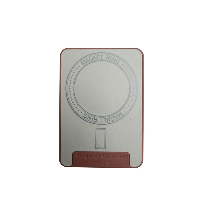 Universal Card Holder με Magsafe/Ring Sticker με Holder Colorful pattern Pink