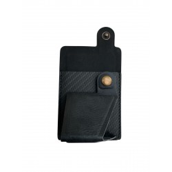 Universal Card Holder with Sticker 3M Αυτοκόλλητο K-shaped Black