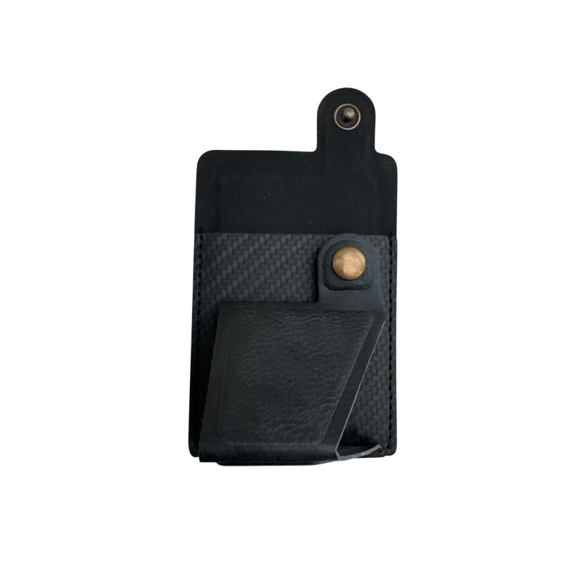 Universal Card Holder with Sticker 3M Αυτοκόλλητο K-shaped Black