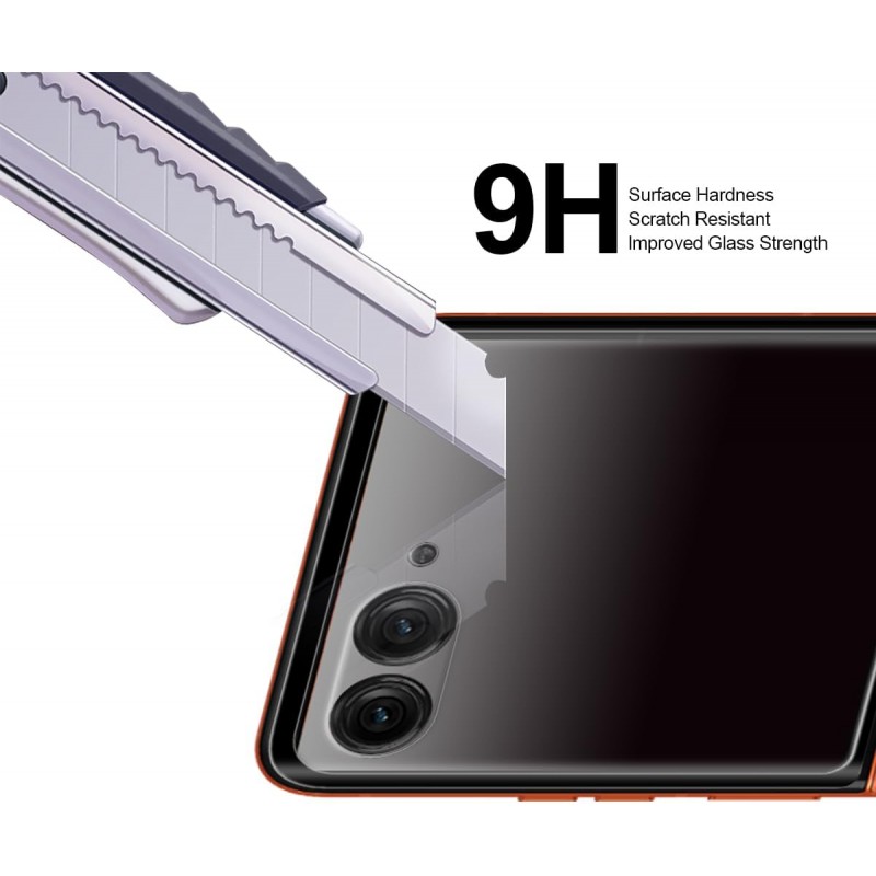 Γυαλί Προστασίας Full Face Outer Screen Motorola Razr 60 Ultra Tempered Glass 9H AntiCrash / AntiShock Black 