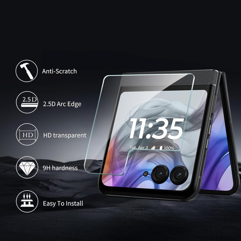 Γυαλί Προστασίας Outer Screen Motorola Razr 60 Ultra Tempered Glass 9H AntiCrash / AntiShock 