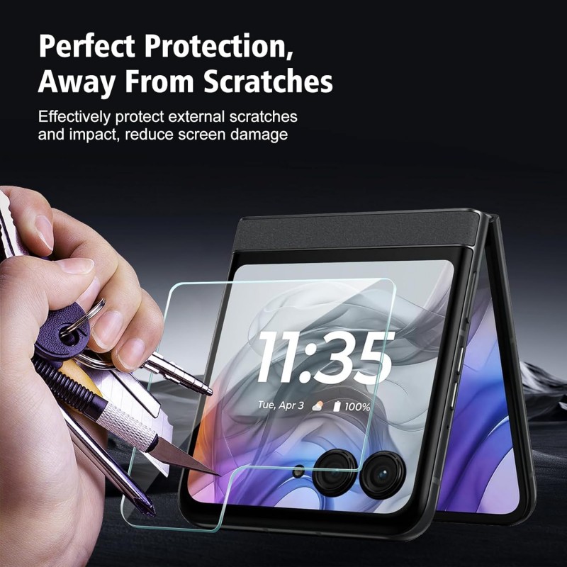 Γυαλί Προστασίας Outer Screen Motorola Razr 60 Ultra Tempered Glass 9H AntiCrash / AntiShock 