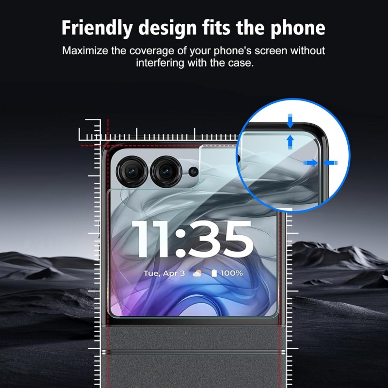 Γυαλί Προστασίας Outer Screen Motorola Razr 60 Ultra Tempered Glass 9H AntiCrash / AntiShock 