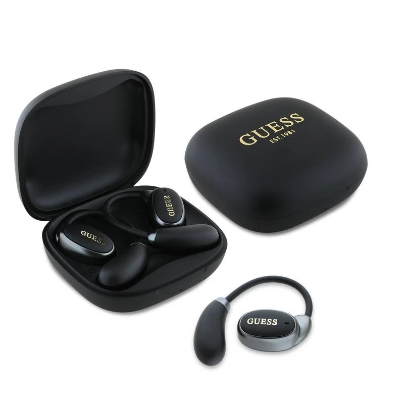 Ακουστικά Guess Satin Classic Logo OWS Wireless Earphones Black Ακουστικά Guess Satin Classic Logo OWS Wireless Earphones Black