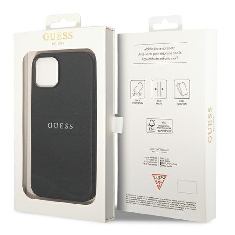 Θήκη Guess PU Leather Saffiano Case Apple iPhone 14 Plus (6.7") Black Θήκη Guess PU Leather Saffiano Case Apple iPhone 14 Plus (6.7") Black