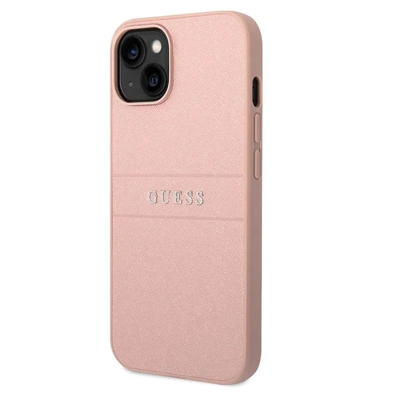Θήκη Guess PU Leather Saffiano Case Apple iPhone 14 Plus (6.7") Pink Θήκη Guess PU Leather Saffiano Case Apple iPhone 14 Plus (6.7") Pink