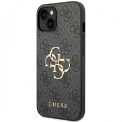 Θήκη Guess PU 4G Metal Logo Case Apple iPhone 15 Plus (6.7") Grey Θήκη Guess PU 4G Metal Logo Case Apple iPhone 15 Plus (6.7") Grey