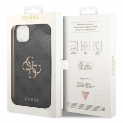 Θήκη Guess PU 4G Metal Logo Case Apple iPhone 15 Plus (6.7") Grey Θήκη Guess PU 4G Metal Logo Case Apple iPhone 15 Plus (6.7") Grey