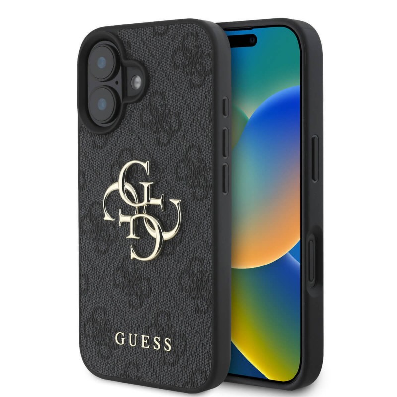 Θήκη Guess PU 4G Metal Logo Case Apple iPhone 16 Plus (6.7") Grey Θήκη Guess PU 4G Metal Logo Case Apple iPhone 16 Plus (6.7") Grey