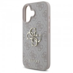 Θήκη Guess PU 4G Metal Logo Case Apple iPhone 16 Plus (6.7") Pink