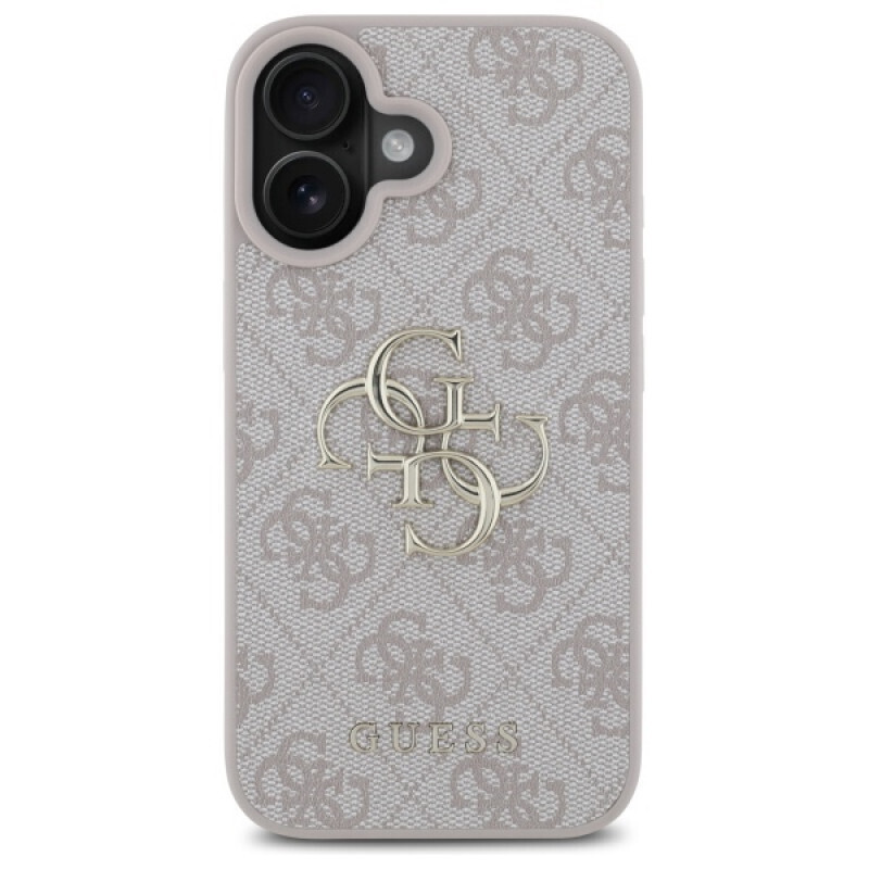 Θήκη Guess PU 4G Metal Logo Case Apple iPhone 16 Plus (6.7") Pink
