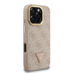 Guess PU 4G Strass Triangle Logo Stand Camera Frame MagSafe Case Apple iPhone 16 Pro Max (6.9") Pink Guess PU 4G Strass Triangle Logo Stand Camera Frame MagSafe Case Apple iPhone 16 Pro Max (6.9") Pink