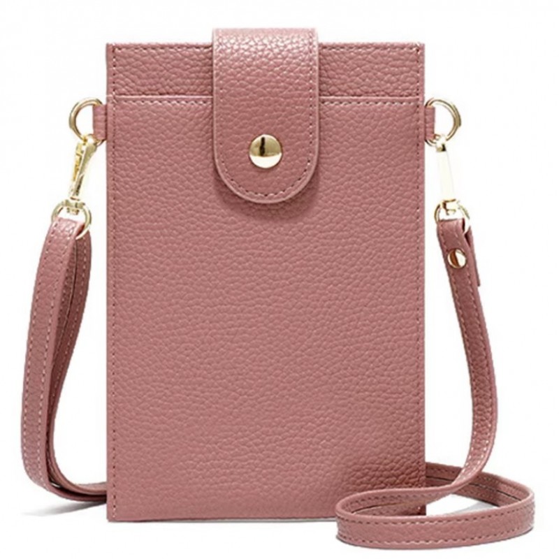 Τσάντα Crossbody Leather Phone Bag Pink