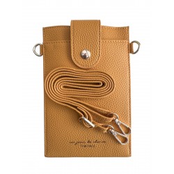 Τσάντα Crossbody Leather Phone Bag Orange