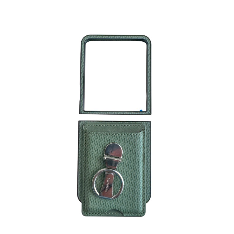 Θήκη Fiber Patterned With Ring Case Motorola Razr 60 Ultra Green