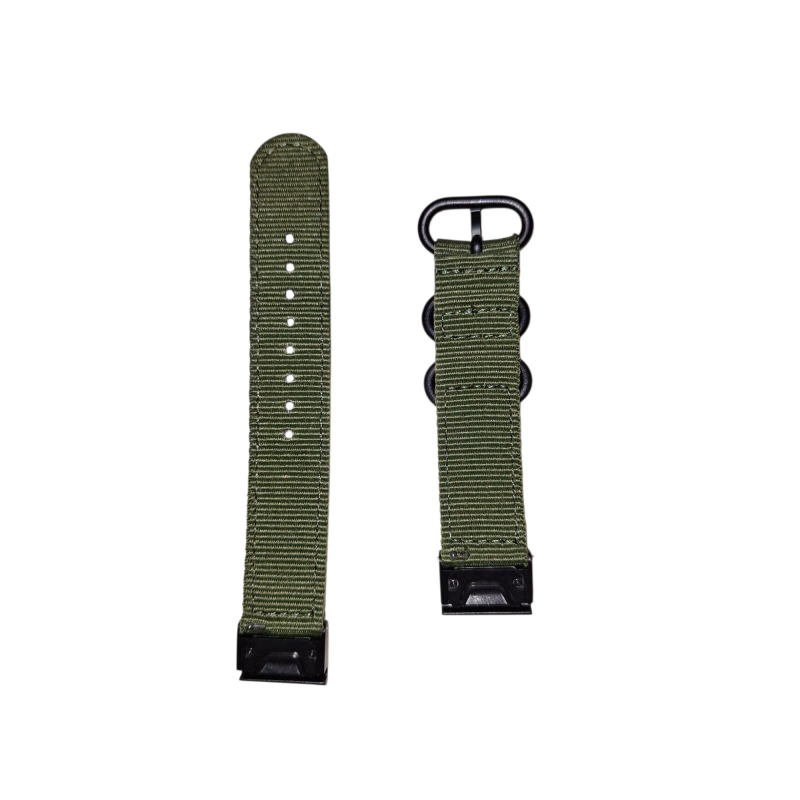 Ανταλλακτικό λουράκι QuickFit Garmin Fenix 5/5 Plus/6/6 Pro/7/Forerunner 945/935 Nylon Light Olive (22mm)
