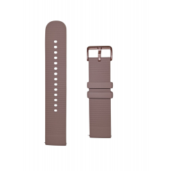 Ανταλλακτικό λουράκι QuickFit Smoothband  για Samsung Galaxy Watch5 (40mm & 42mm)/Watch4 (40mm & 44mm)/ Watch4 Classic (42mm & 46mm)/ Watch3(41mm)/Active 2(40/44mm)/Amazfit GTS 3 (43mm)/GTR(42mm) (20mm) Brown