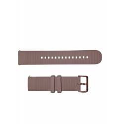 Ανταλλακτικό λουράκι QuickFit Smoothband  για Samsung Galaxy Watch5 (40mm & 42mm)/Watch4 (40mm & 44mm)/ Watch4 Classic (42mm & 46mm)/ Watch3(41mm)/Active 2(40/44mm)/Amazfit GTS 3 (43mm)/GTR(42mm) (20mm) Brown