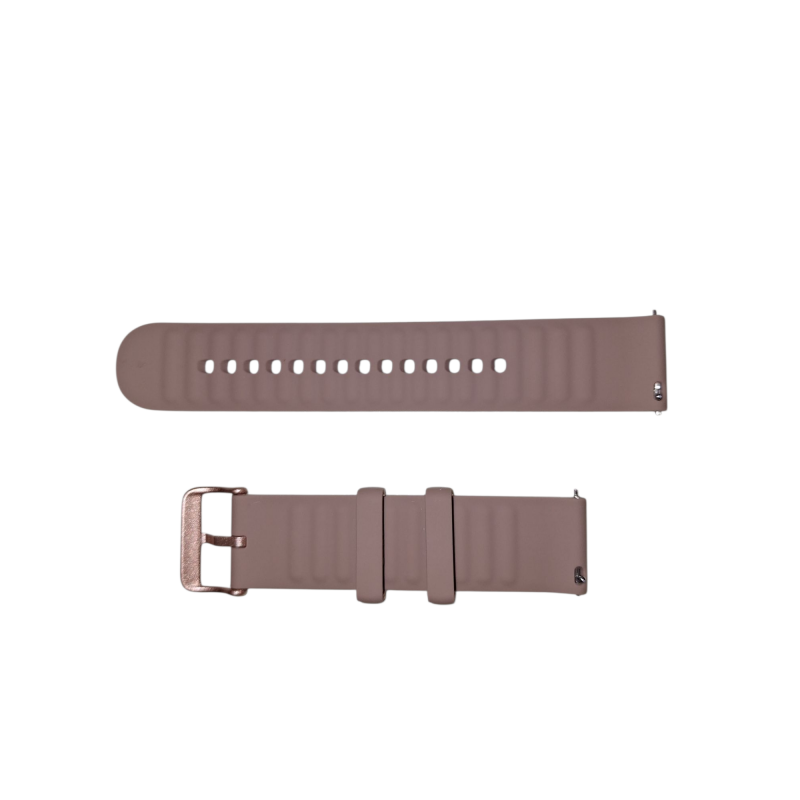 Ανταλλακτικό λουράκι QuickFit Smoothband  για Samsung Galaxy Watch5 (40mm & 42mm)/Watch4 (40mm & 44mm)/ Watch4 Classic (42mm & 46mm)/ Watch3(41mm)/Active 2(40/44mm)/Amazfit GTS 3 (43mm)/GTR(42mm) (20mm) Brown