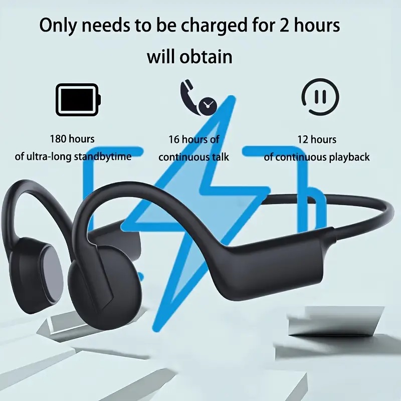 Ακουστικό Bluetooth S2 Open Ear Bone Conduction Wireless Headphones Black Ακουστικό Bluetooth S2 Open Ear Bone Conduction Wireless Headphones Black