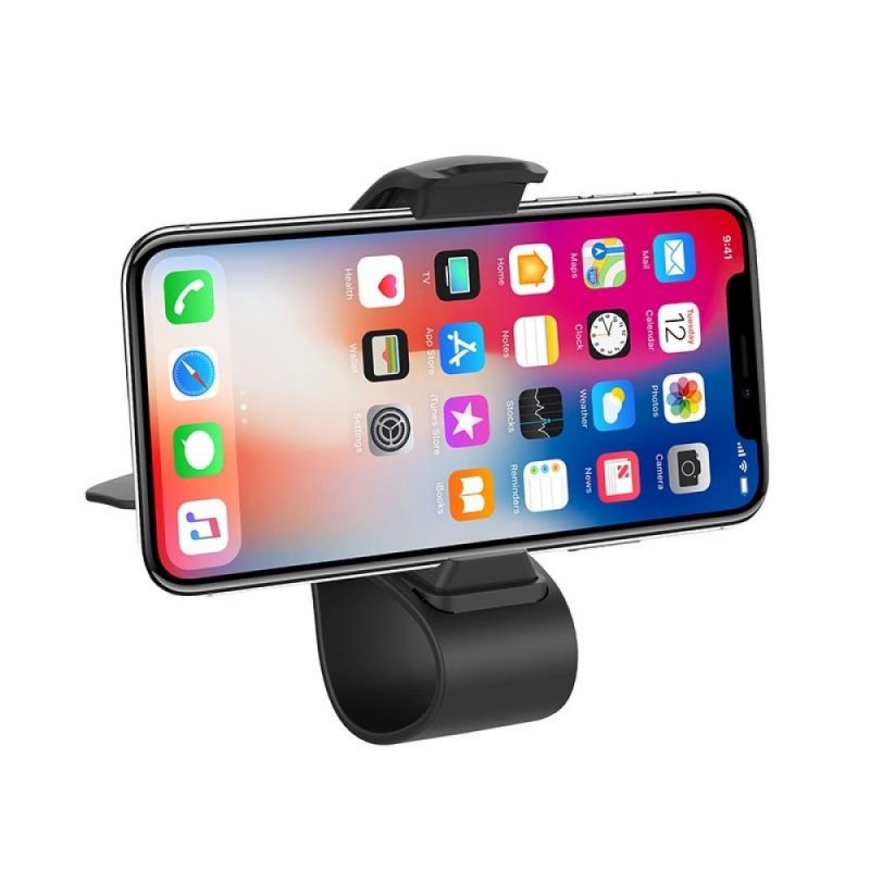 Βάση Αυτοκινήτου Hoco CA50 Peg Clip Car Holder Black