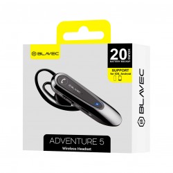 Ακουστικό Bluetooth Blavec Bluetooth Headset Adventure 5 (BHAD5-B) Black Ακουστικό Bluetooth Blavec Bluetooth Headset Adventure 5 (BHAD5-B) Black