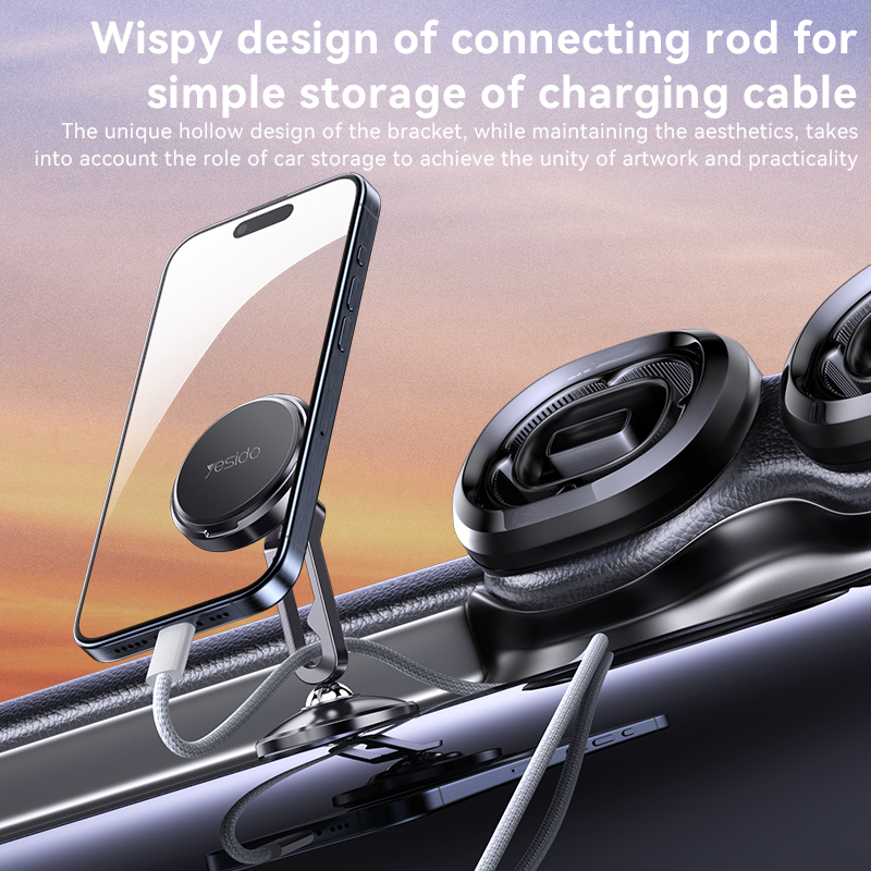 Βάση Αυτοκινήτου Yesido Magnetic Car Holder C210 to Dashboard Black 