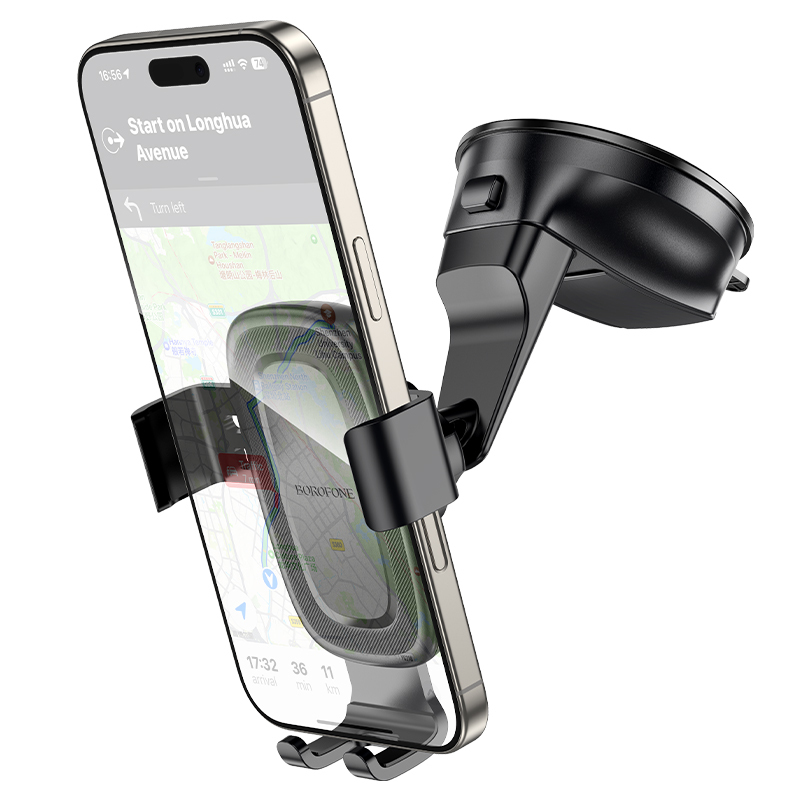 Βάση Αυτοκινήτου Borofone BH130 Follower Gravity to Windshield Black