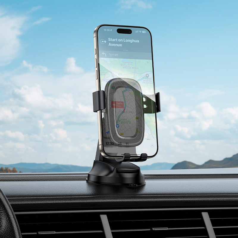 Βάση Αυτοκινήτου Borofone BH130 Follower Gravity to Windshield Black