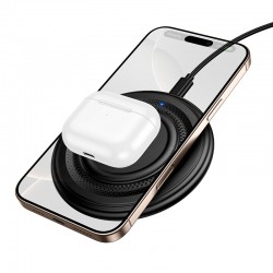 Ασύρματος Φορτιστής Borofone Induction Charger BQ40 Crown 15W Black