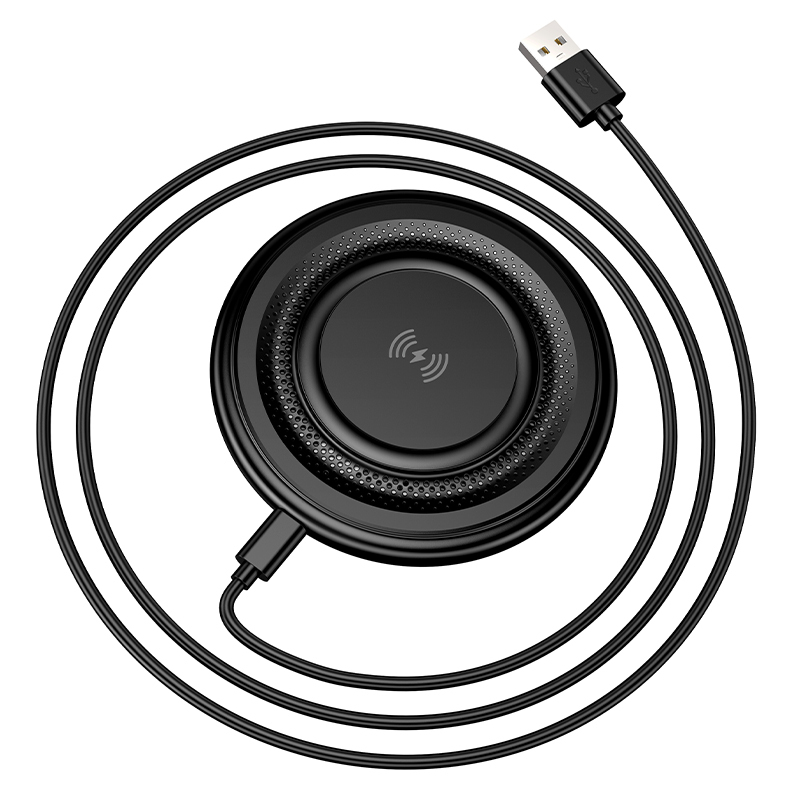 Ασύρματος Φορτιστής Borofone Induction Charger BQ40 Crown 15W Black